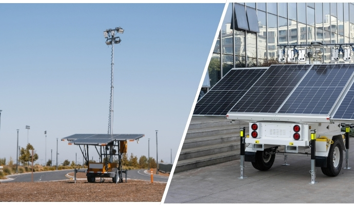 Solar Powered Surveillance Trailer